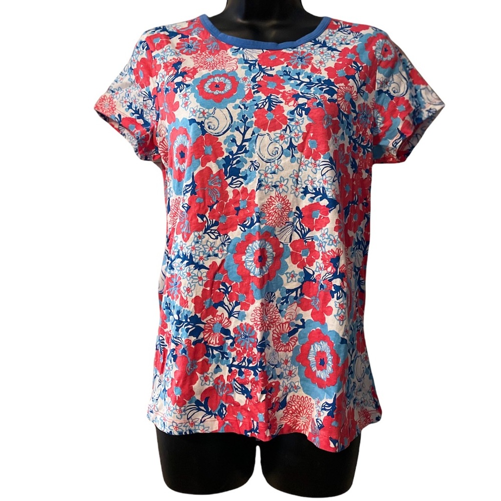 Lilly Pulitzer | Floral Seashell Tee | L